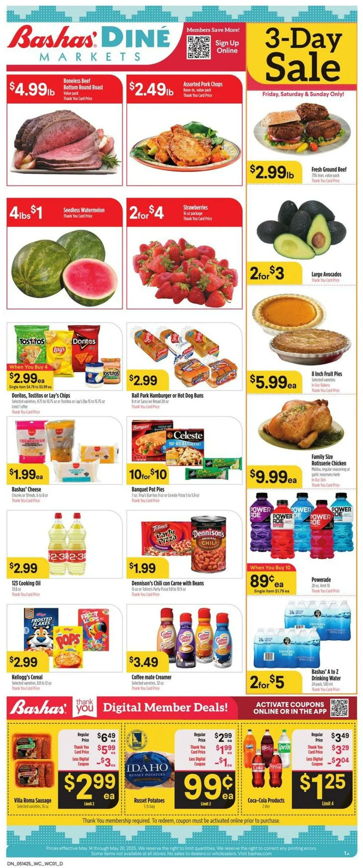 Weekly ad Bashas Current weekly ad from May 14 to May 20 2025 - Page 1