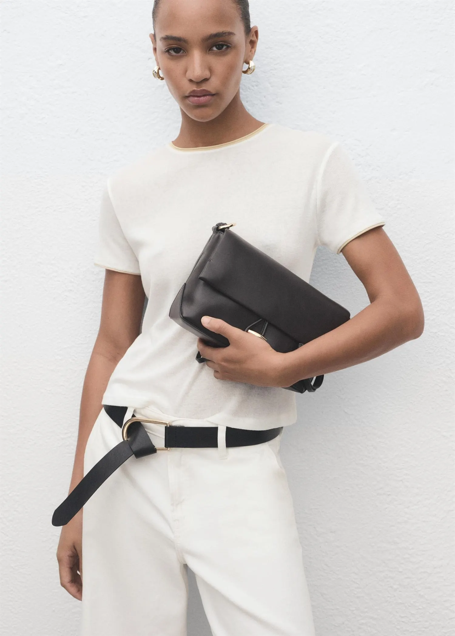 Combined cotton t-shirt