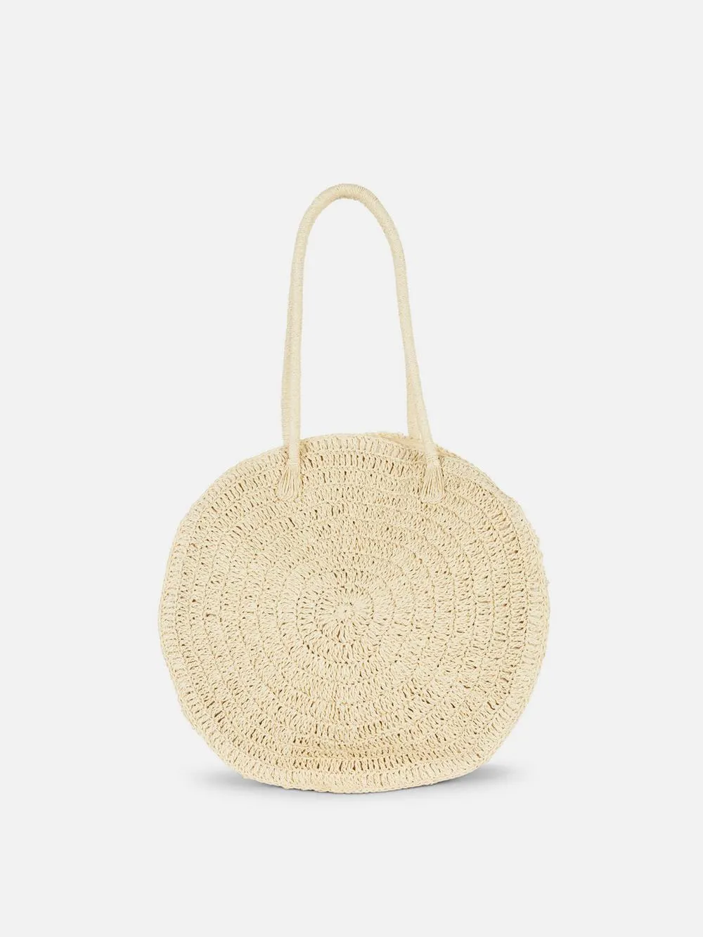 Round Straw Shopper