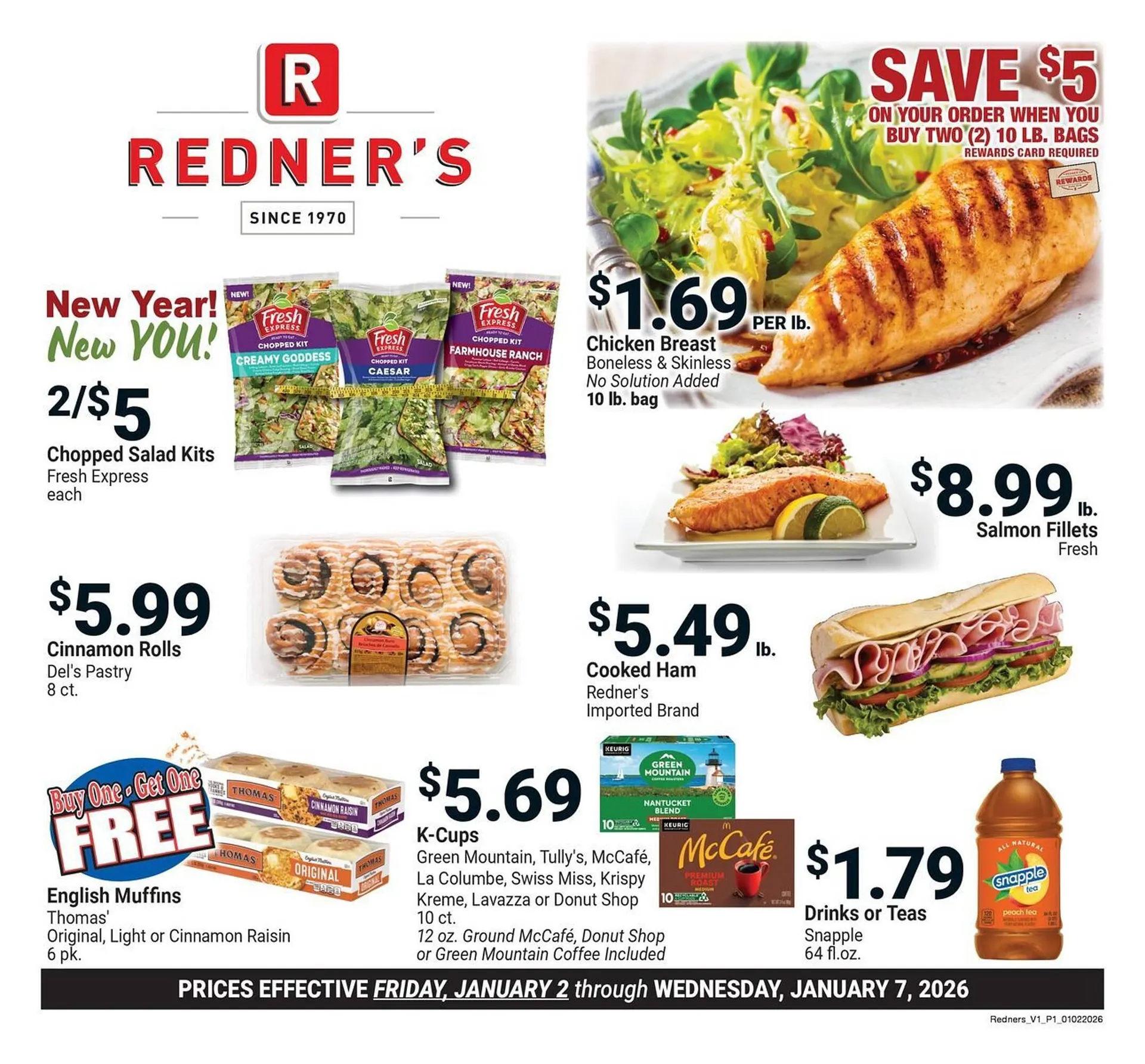 Weekly ad Redner's Warehouse weekly ad from January 2 to January 7 2026 - Page 1