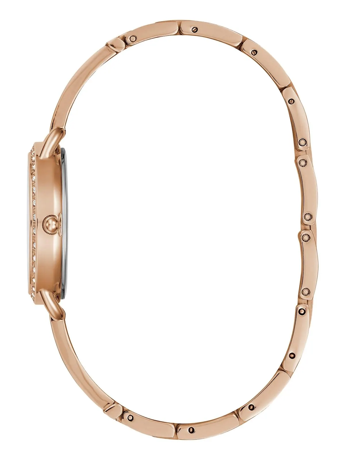 Rose Gold-Tone Crystal Analog Watch