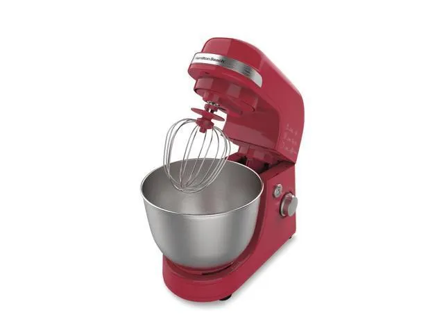Hamilton Beach 63389G Stand Mixer 7 Speeds 4 Quart Capacity Red