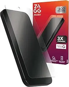 ZAGG Glass+ Samsung Galaxy S25/ S24 Screen Protector – Extreme Impact & Shatter Protection, Scratch-Resistant, Smudge-Resistant, Fingerprint Scanner Compatible, InvisibleShield, Easy Installation