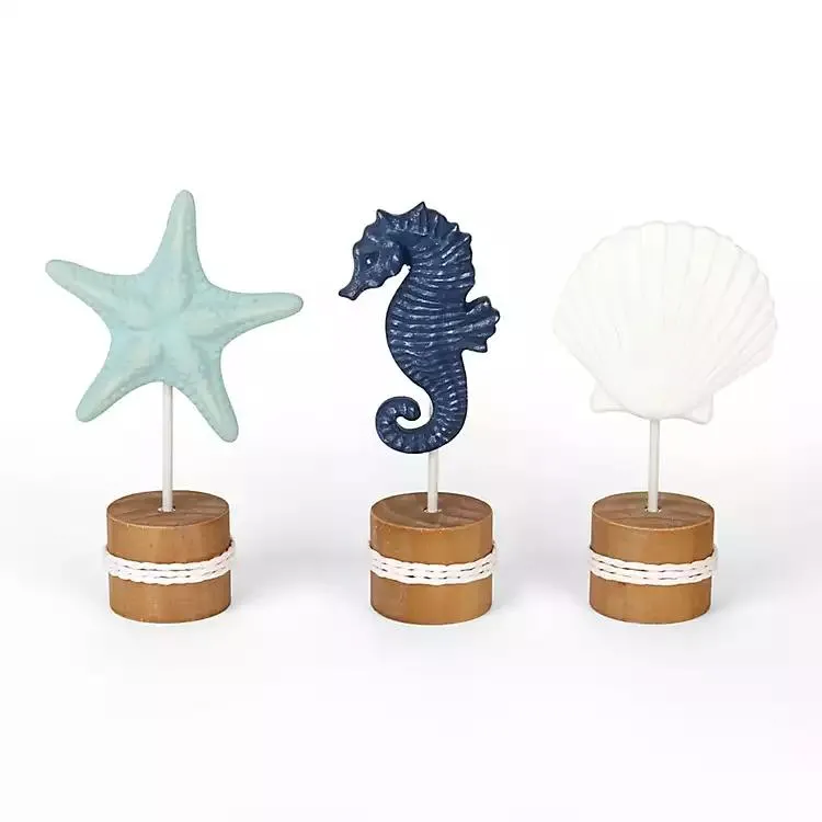 Coastal Icons on Stands, Set of 3