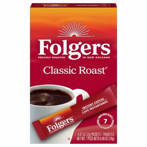 Folgers® Classic Roast Instant Coffee Crystals Packets
