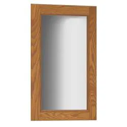 Briarwood Woodland 22"W x 36"H Oak Cider Framed Mirror