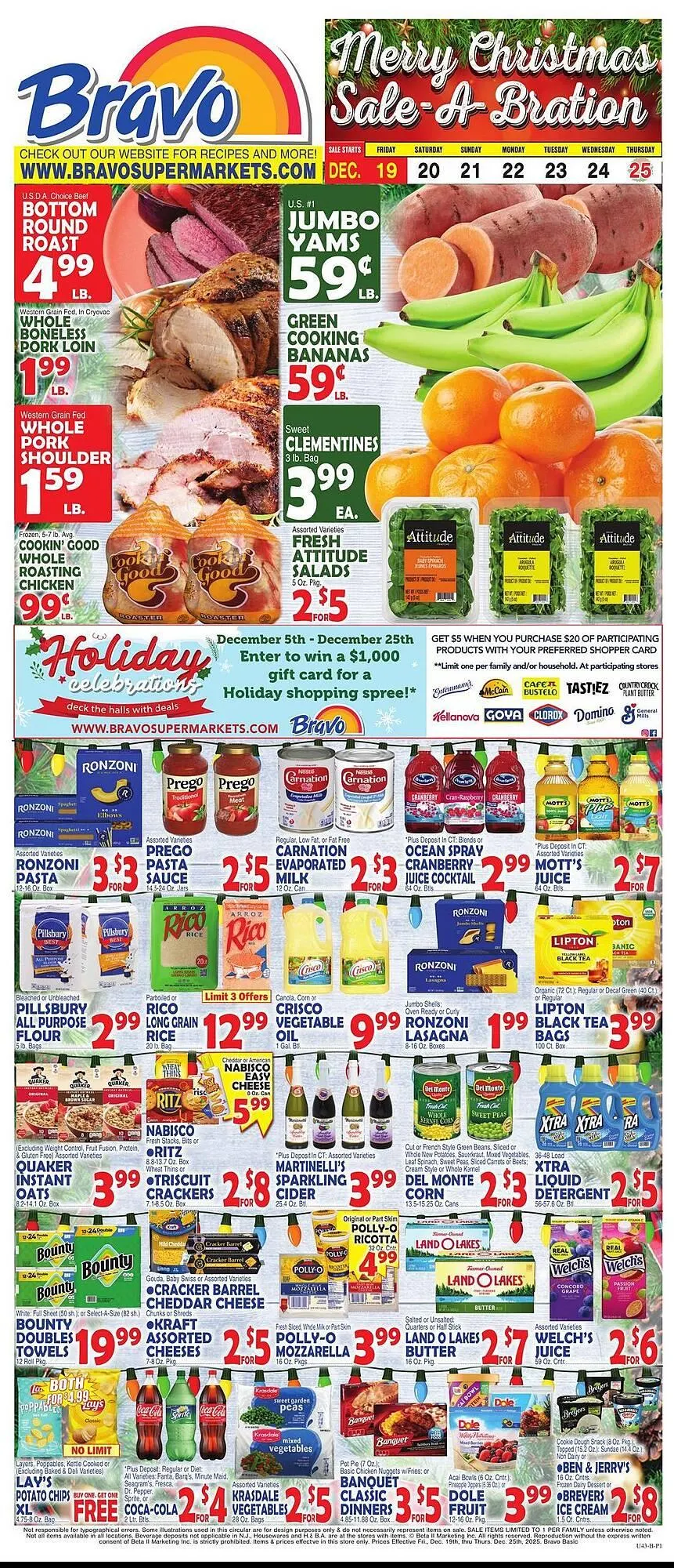 Weekly ad Bravo Supermarkets weekly ad from December 19 to December 25 2025 - Page 1