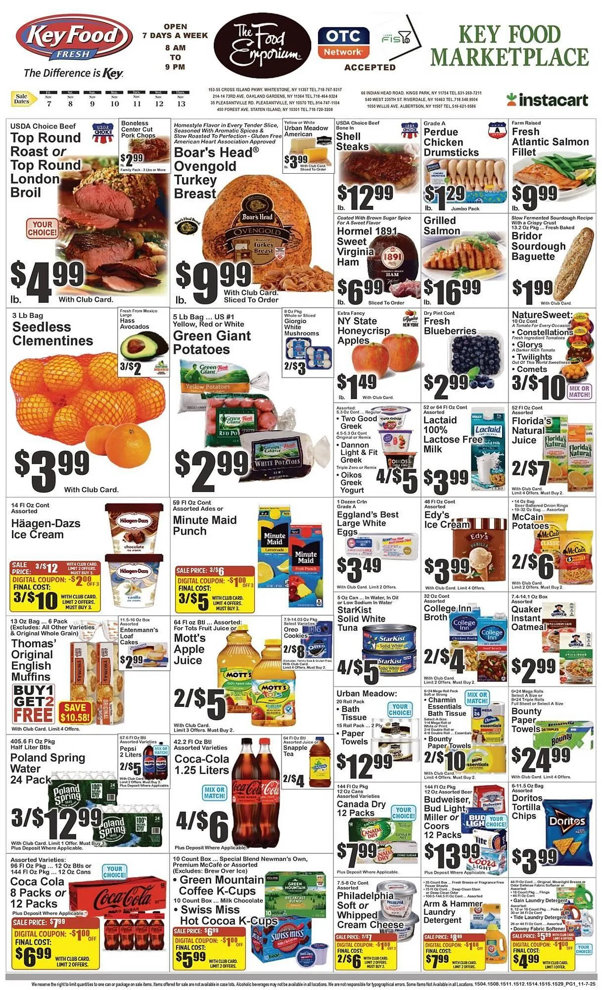Weekly ad The Food Emporium circular from November 7 to November 13 2025 - Page 1