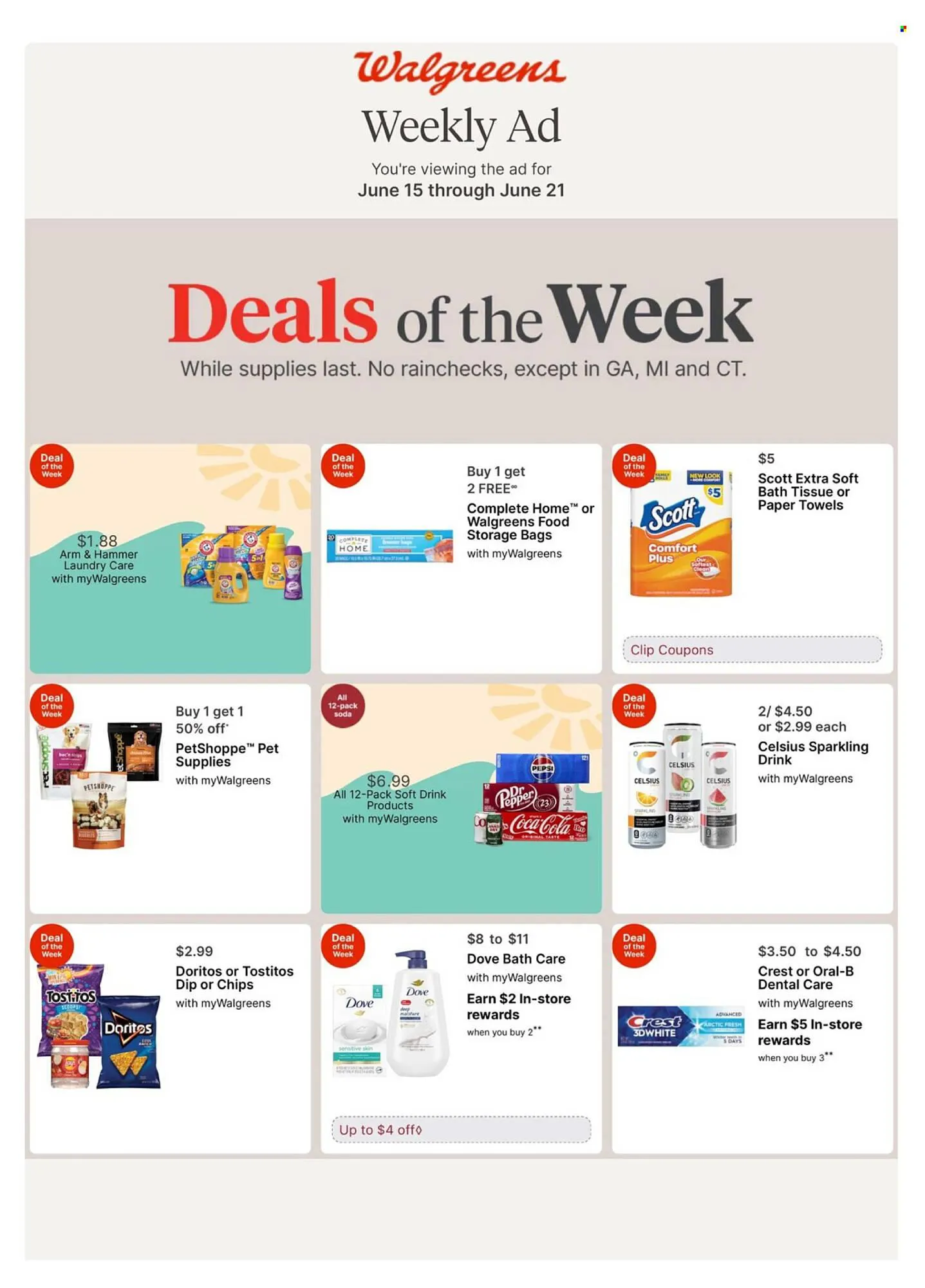 Weekly ad Walgreens Weekly Ad from June 15 to June 21 2025 - Page 1