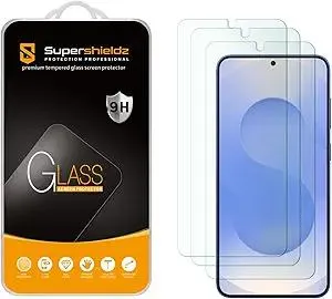 Supershieldz (3 Pack) Designed for Samsung Galaxy S25 Tempered Glass Screen Protector, Anti Scratch, Bubble Free