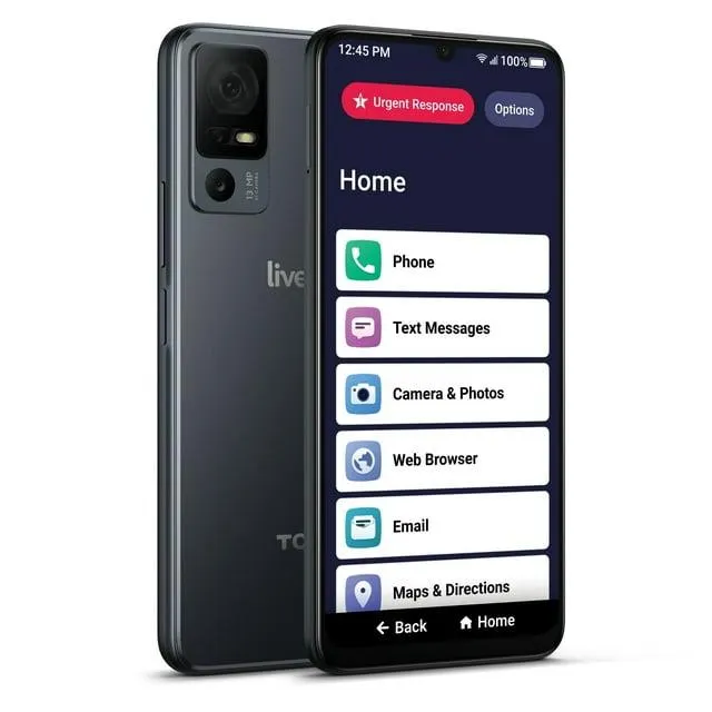 LIVELY Jitterbug Smart4 Smartphone for Seniors - Cell Phone for Seniors - Not Compatible with Other Wireless Carriers - Must Be Activated with Lively Phone Plan