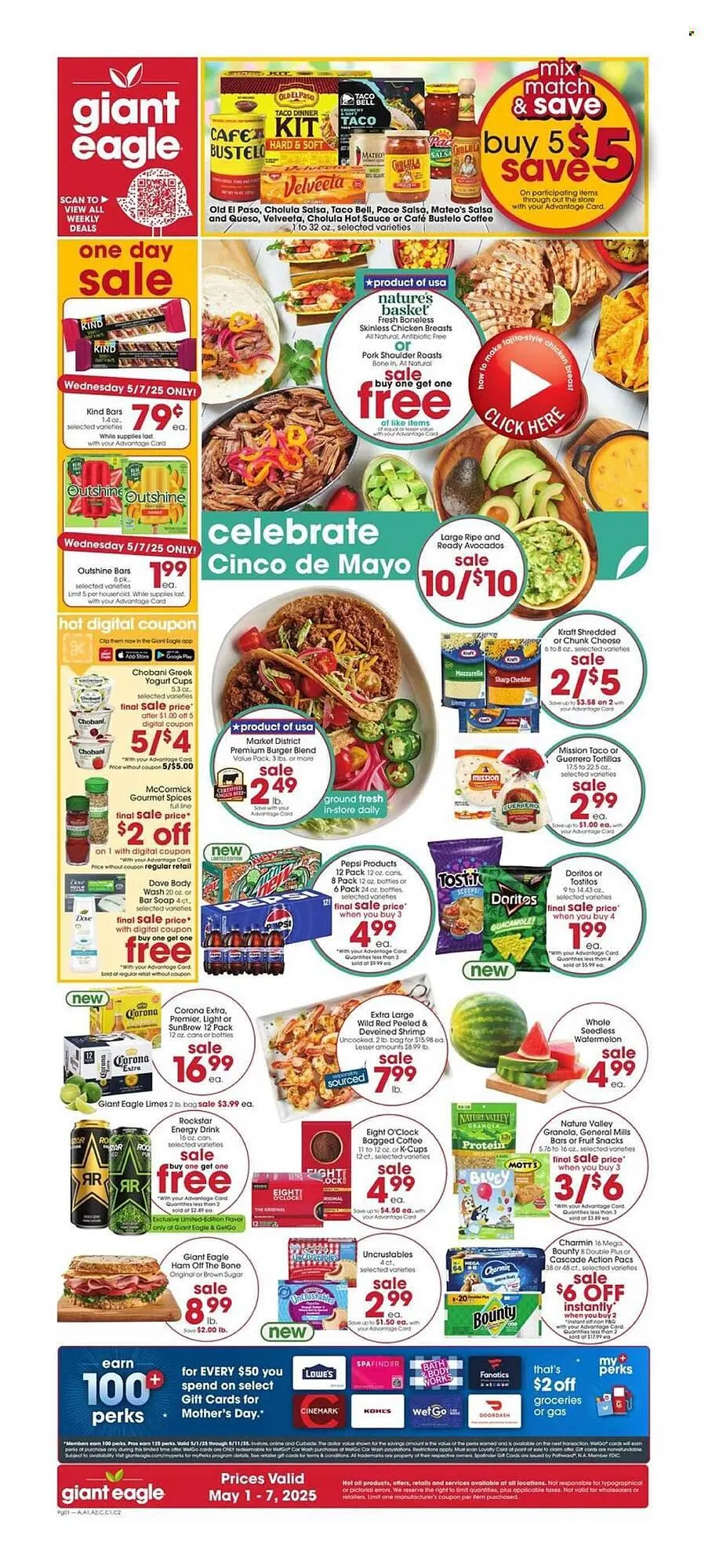 Weekly ad Giant Eagle Weekly Ad from May 1 to May 7 2025 - Page 1