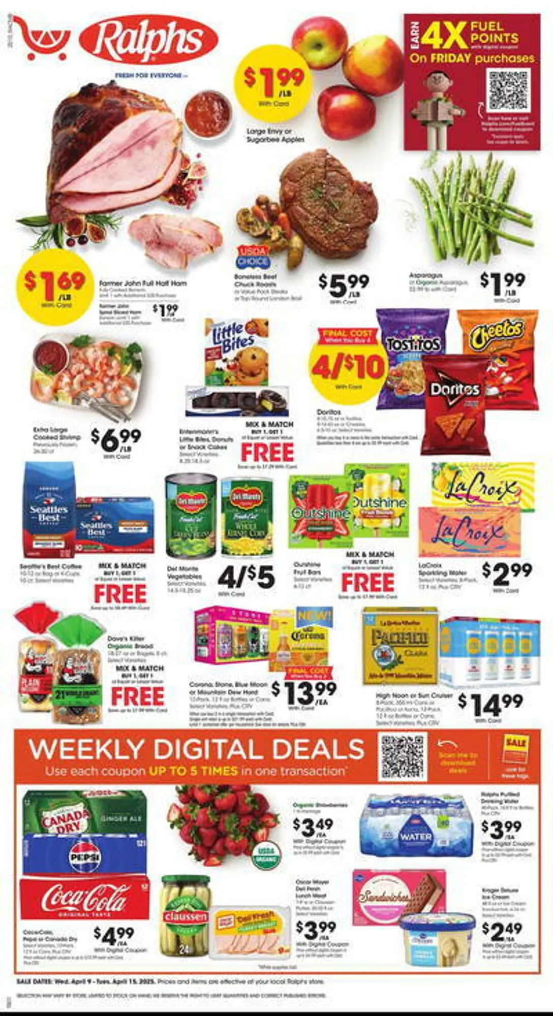 Weekly ad Ralphs Weekly Ad from April 9 to April 15 2025 - Page 1