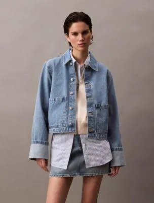 Cuff Sleeves Denim Jacket