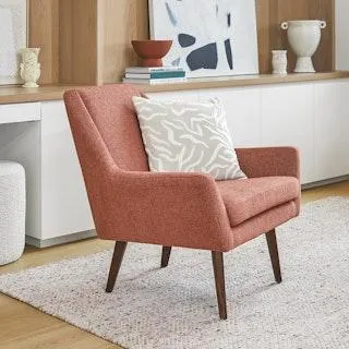 Angle 33" Lounge Chair - Rosehip Orange