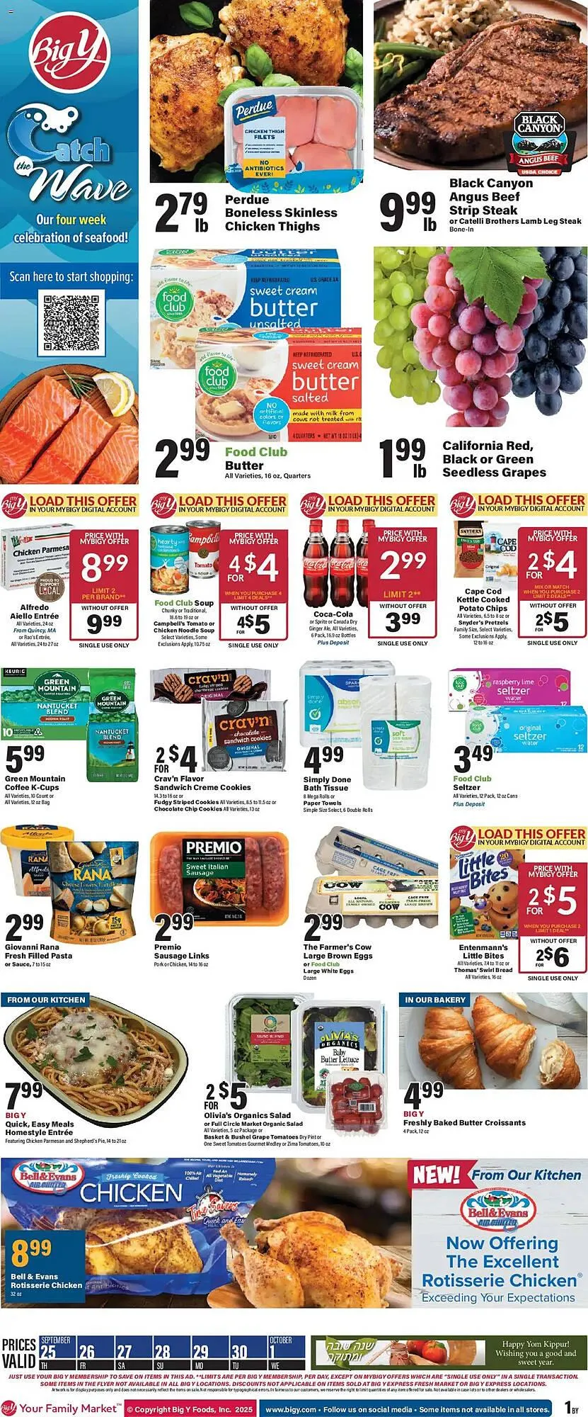 Weekly ad Big Y flyer from September 25 to October 2 2025 - Page 1