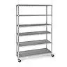 Member's Mark 6-Tier NSF Heavy Duty Wire Shelving, 47.75" W x 18" D x 75.5" H