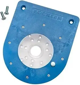 Compact Router Insert Plate Kit for Convertible Benchtop Router Table - Easy Router Access Woodworking Tools w/Pre-Drilled Holes - Compact Tool Kit Fits Porter Cable, Bosch, Dewalt, & More