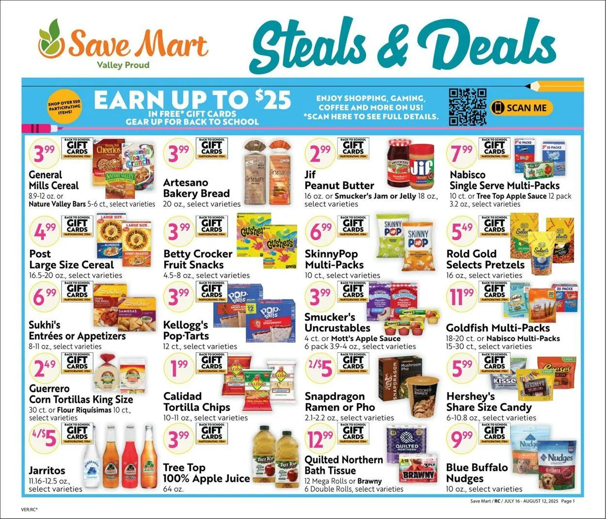 Weekly ad Save Mart Current weekly ad from July 16 to August 12 2025 - Page 1