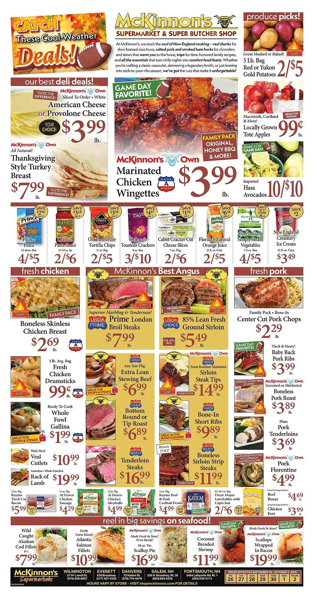 Weekly ad McKinnon's Supermarkets weekly ad from September 26 to October 2 2025 - Page 1
