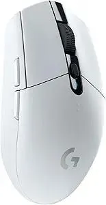 Logitech G305 LIGHTSPEED Wireless Gaming Mouse, Hero 12K Sensor, 12,000 DPI, Lightweight, 6 Programmable Buttons, 250h Battery Life, On-Board Memory, PC/Mac - White