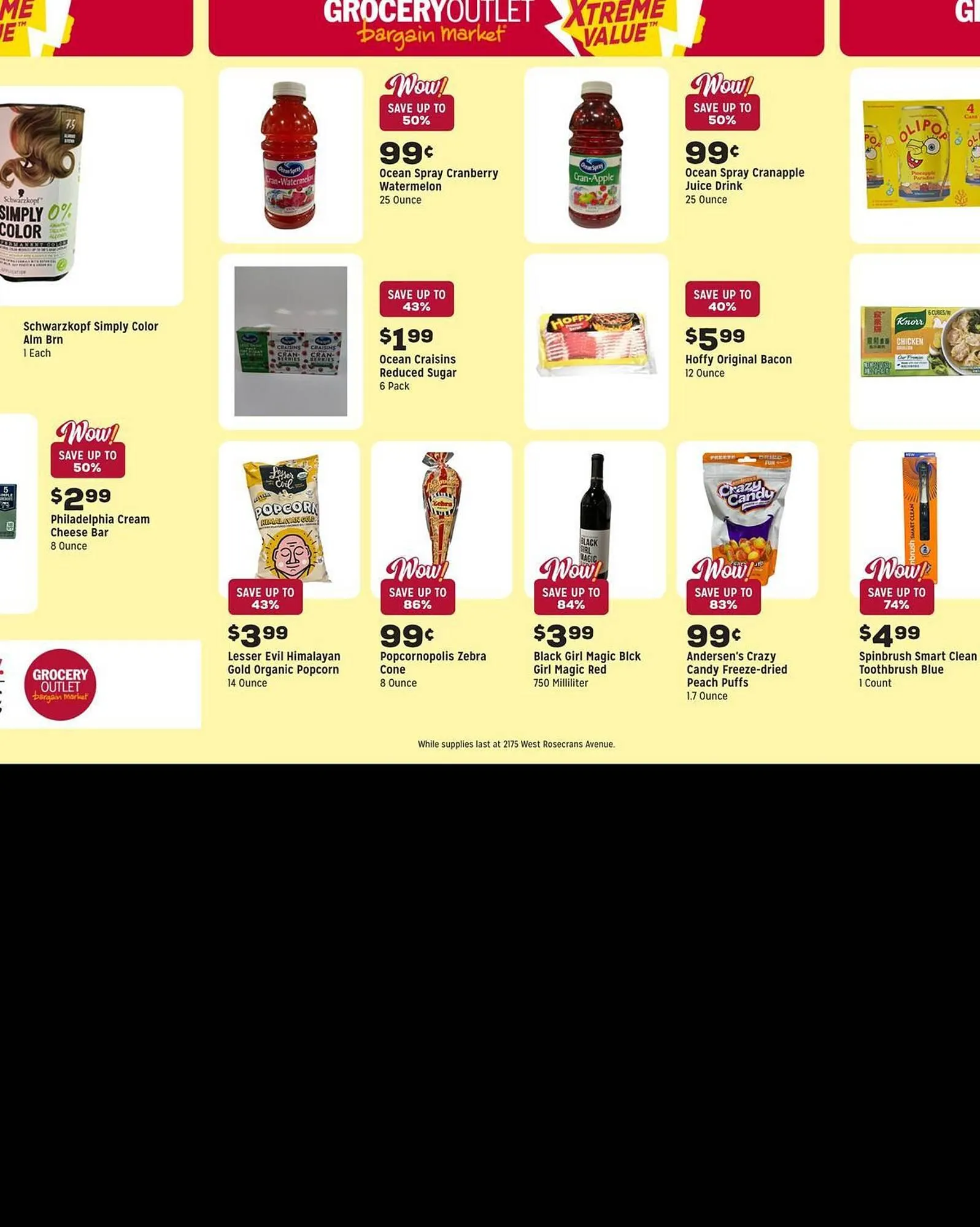 Weekly promotion Grocery Outlet weekly ad spanning from April 22 to April 28 2026 - Page 6 for Catalogue 365