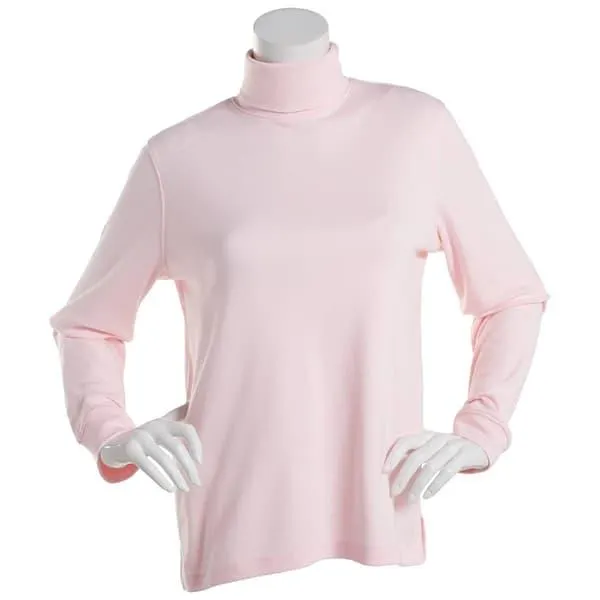 Womens Hasting & Smith Long Sleeve Solid Turtleneck