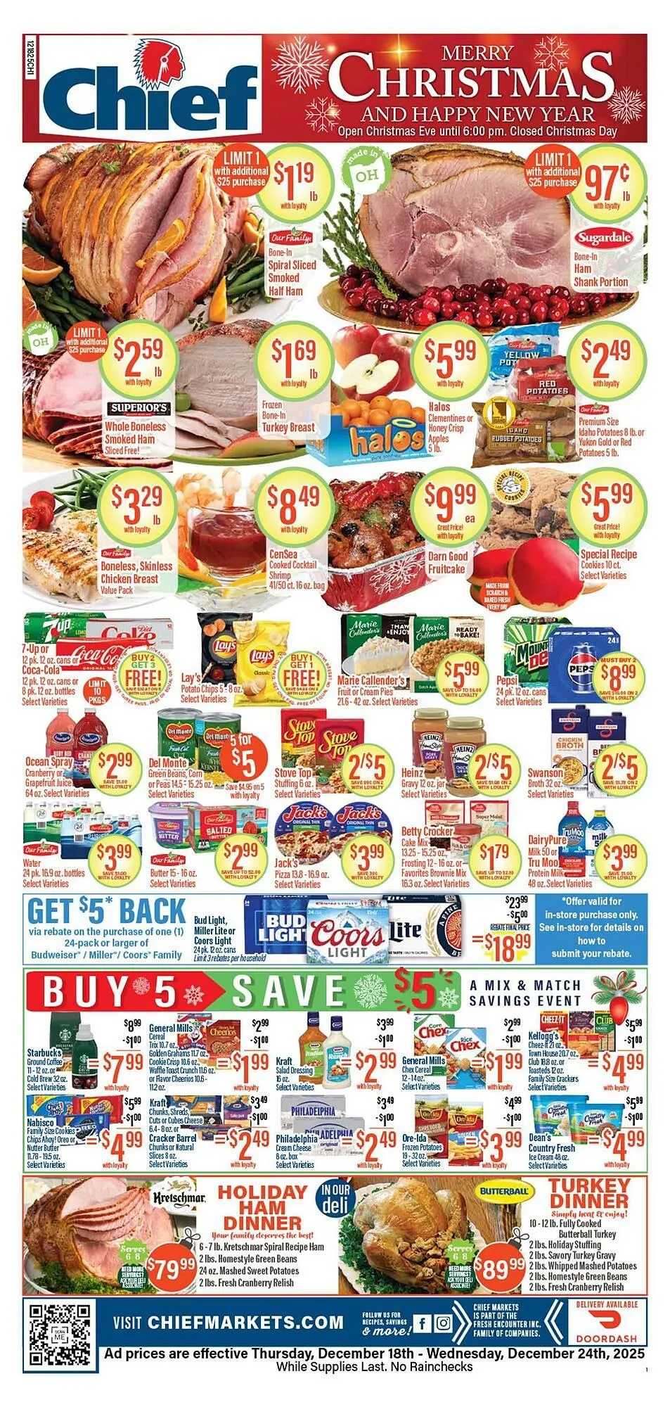 Weekly ad Chief Supermarket weekly ad from December 18 to December 24 2025 - Page 1