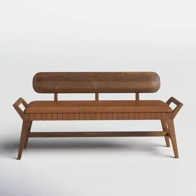 Mylas Genuine Leather Bench