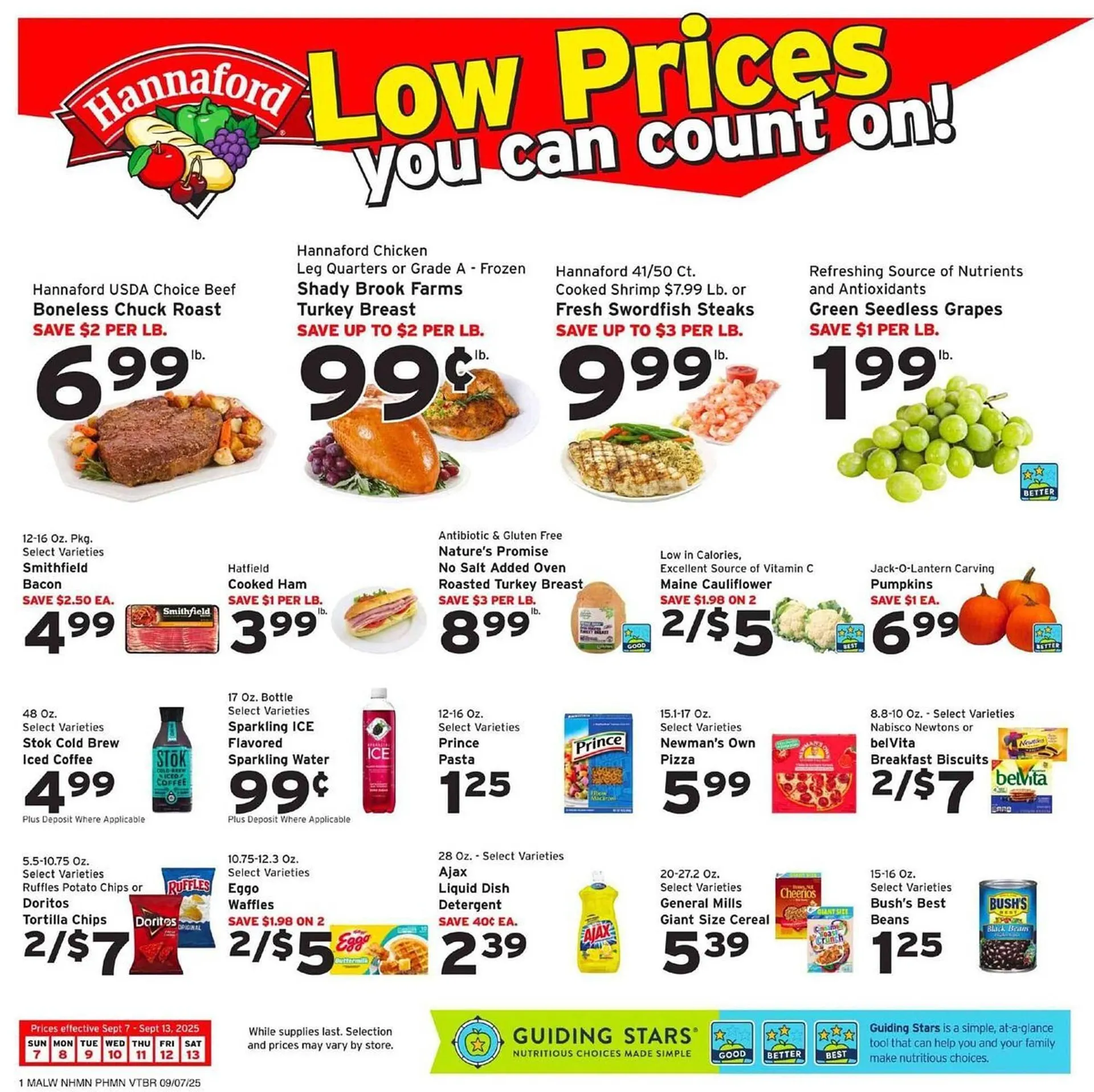 Weekly ad Hannaford flyer from September 7 to September 13 2025 - Page 1