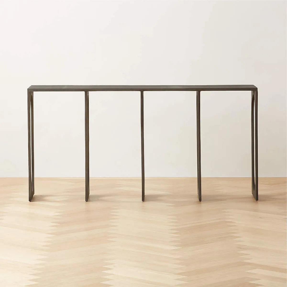 Grado 60" Black Metal Console Table