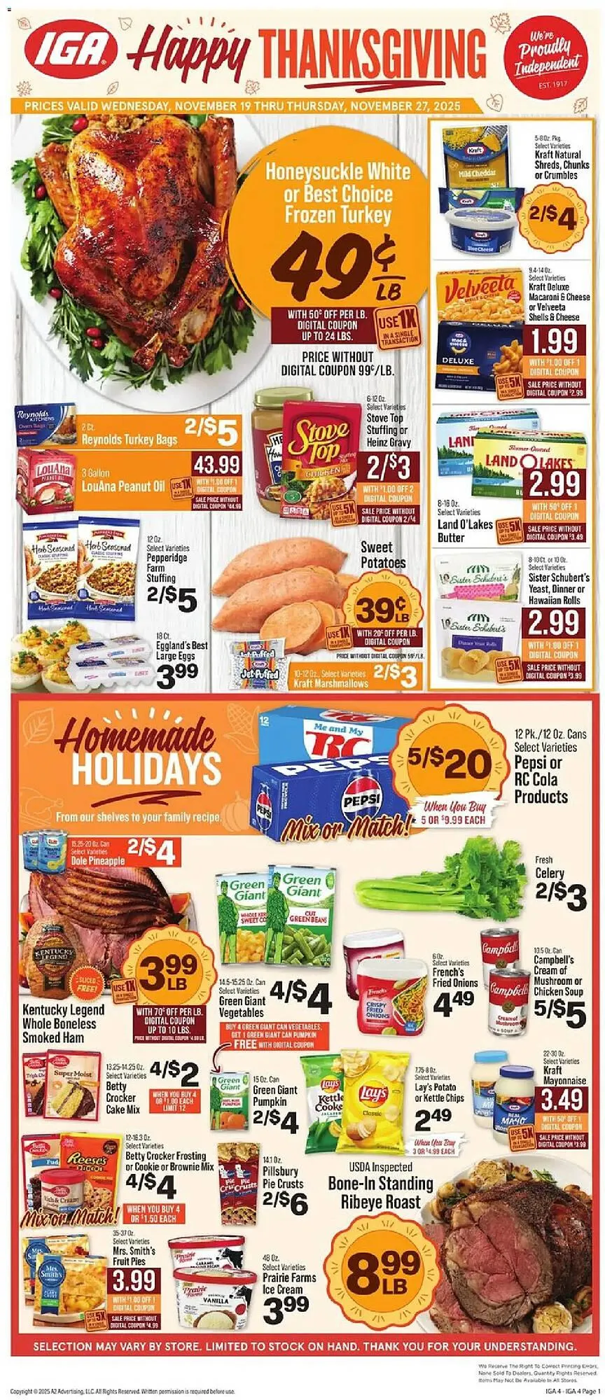 Weekly ad IGA weekly ad from November 19 to November 28 2025 - Page 1