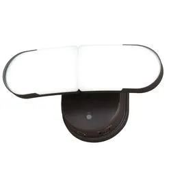 Patriot Lighting® Lambda Bronze 2-Light LED Outdoor Linkable Flood Light