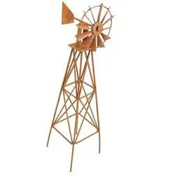 8-1/2" Mini Rustic Metal Wind Mill
