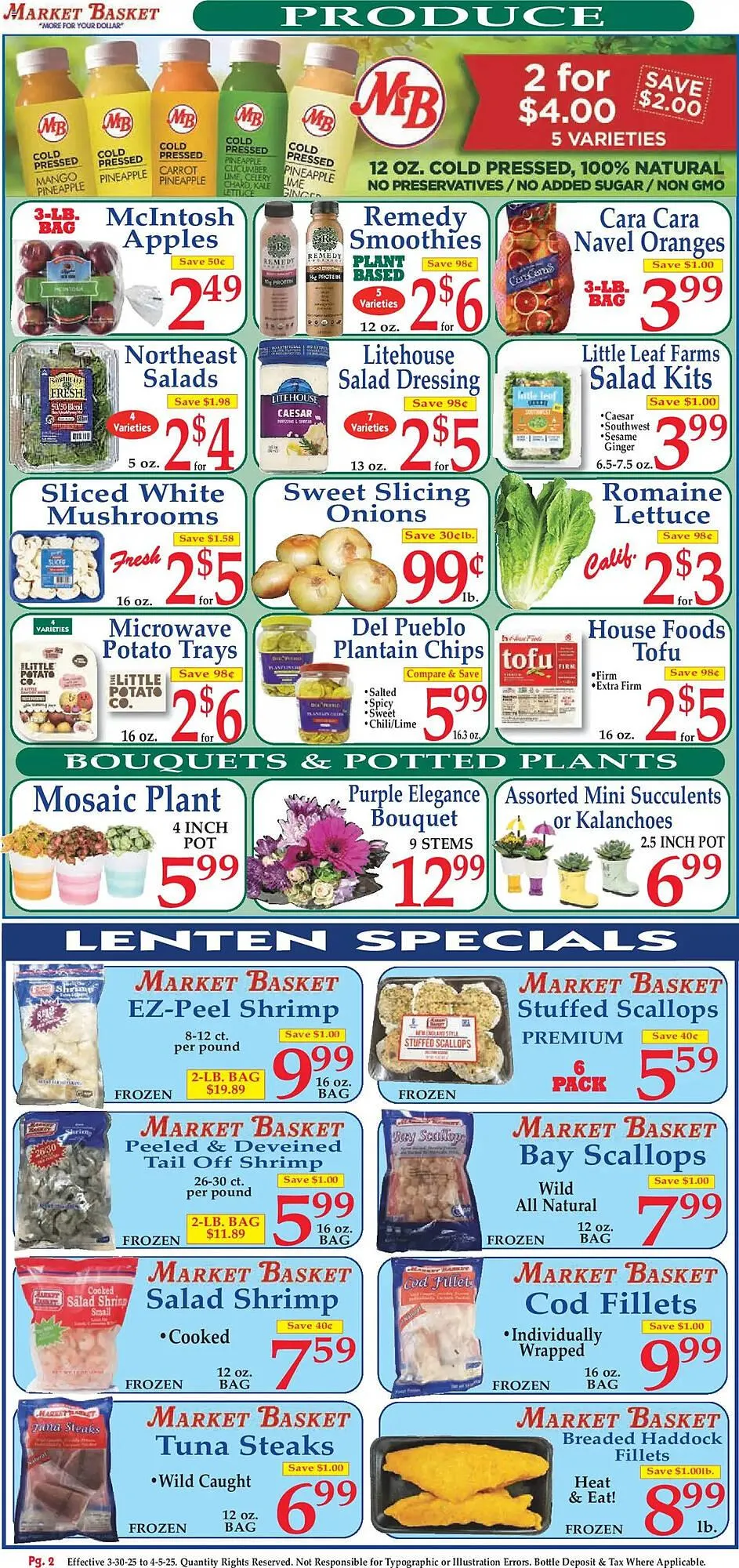 Weekly ad Market Basket Weekly Ad from March 30 to April 5 2025 - Page 2