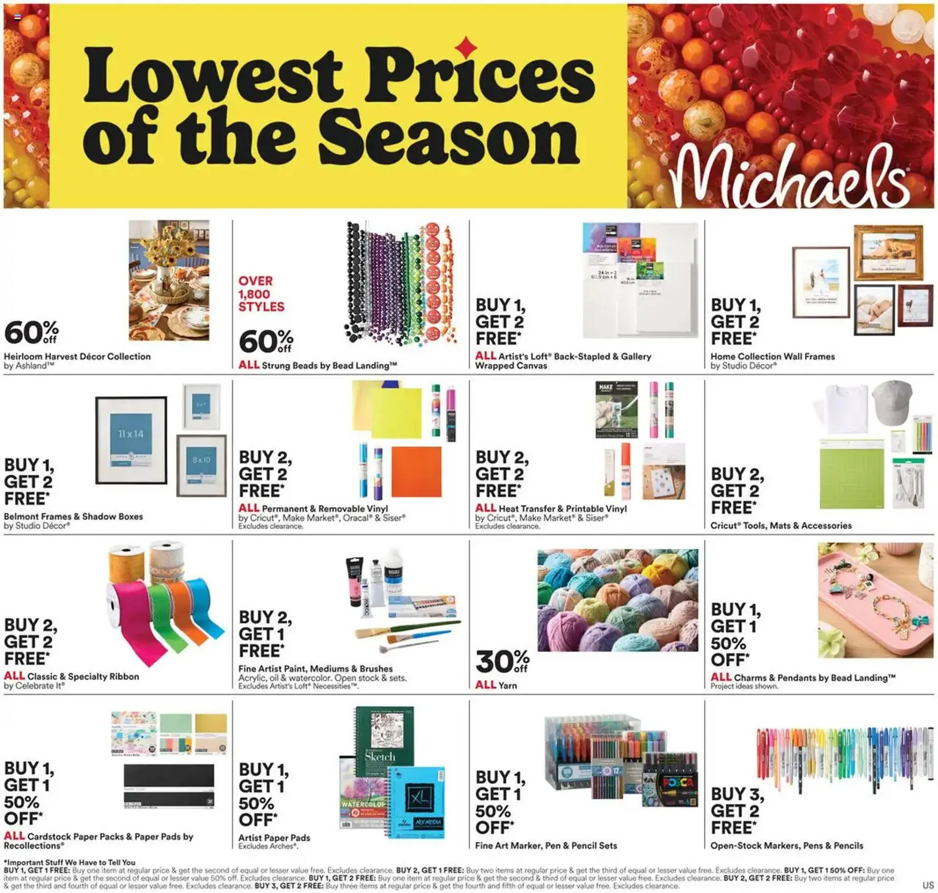 Weekly ad Michaels weekly ad from September 12 to September 22 2025 - Page 1