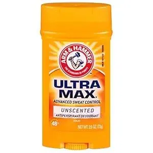 ARM & HAMMER ULTRAMAX Anti-Perspirant Deodorant Invisible Solid Unscented 2.60 oz (Pack of 5)