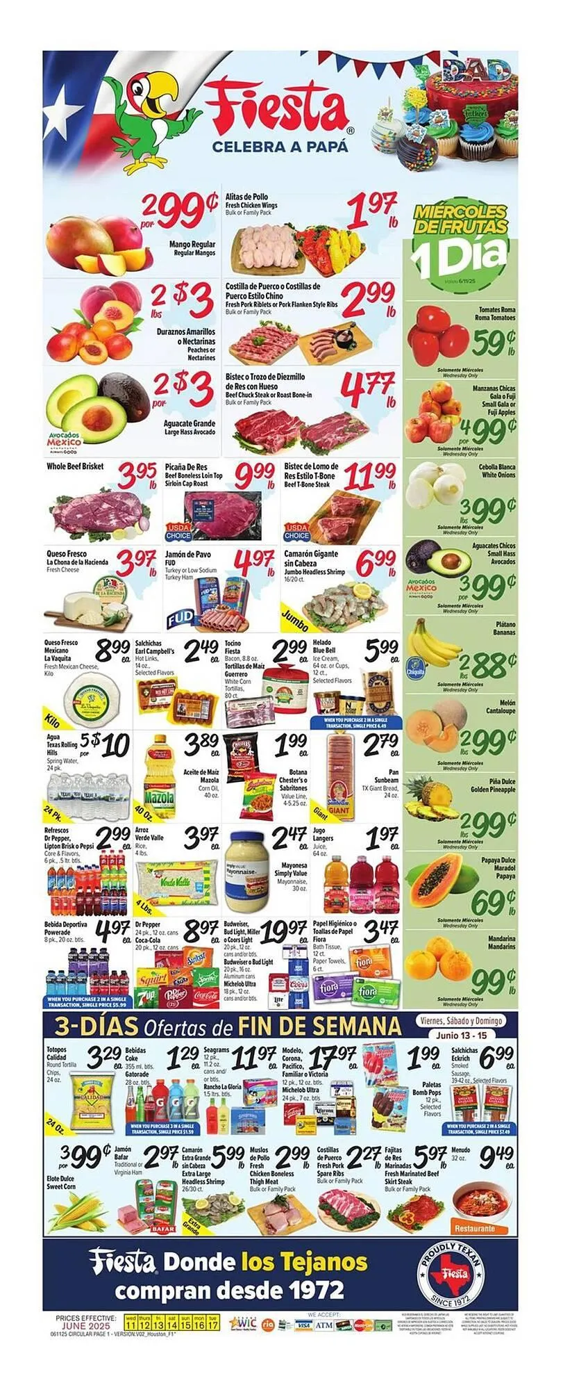 Weekly ad Fiesta Mart Weekly Ad from June 11 to June 17 2025 - Page 1