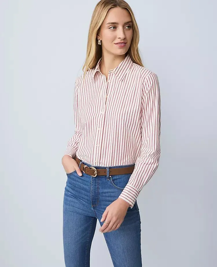 Weekend Collection Striped Relaxed Perfect Shirt