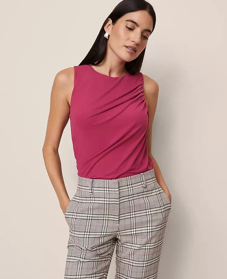 Draped Sleeveless Top