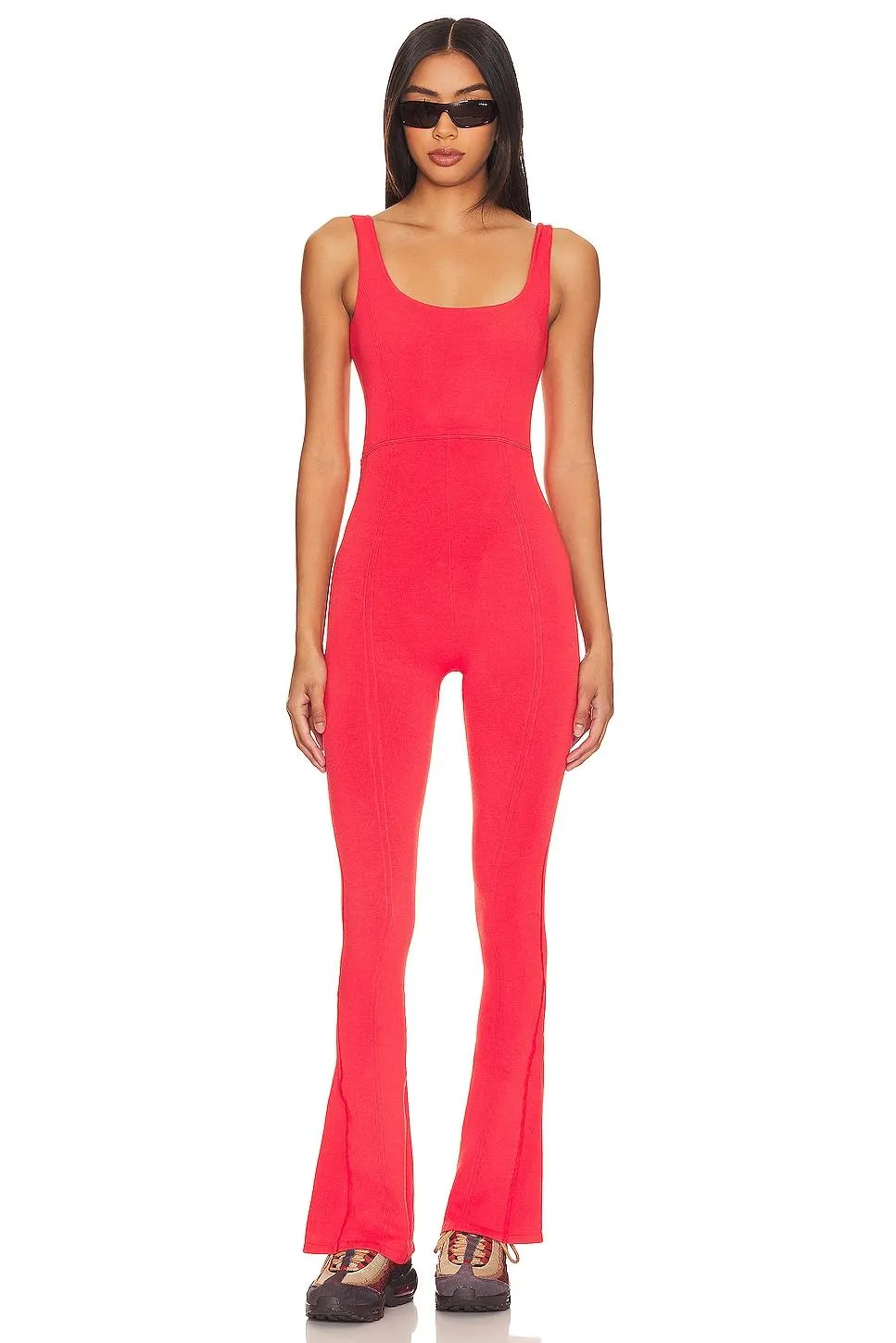 X FP Movement Rich Soul Flared Onesie In Bittersweet