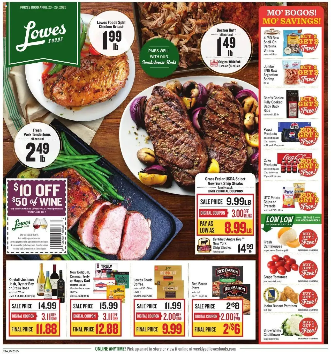 Weekly ad Lowes Foods Weekly Ad from April 23 to April 29 2025 - Page 1