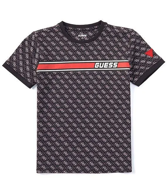 Big Boys 8-16 Short Sleeve Allover Print Guess T-Shirt
