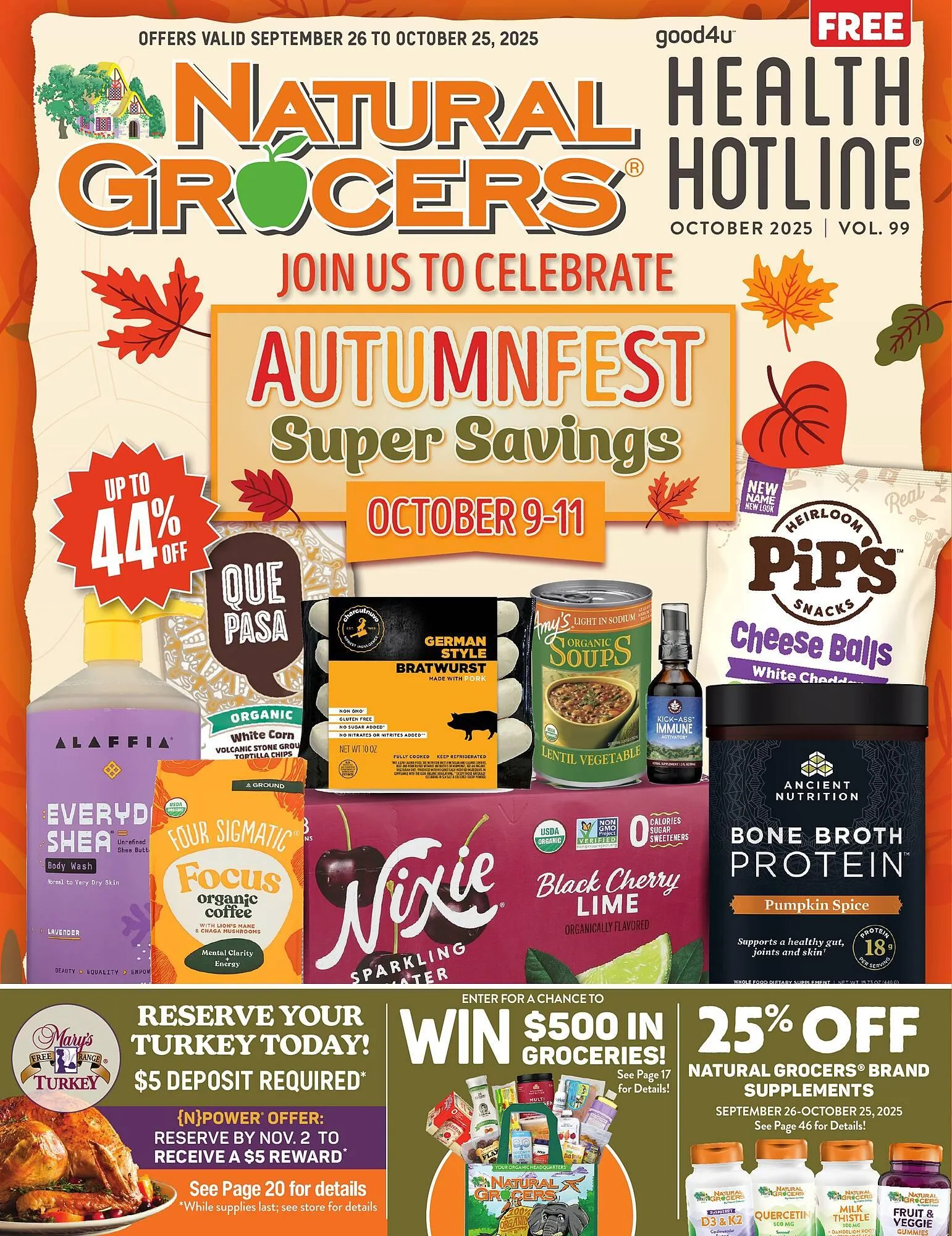 Weekly ad Natural Grocers weekly ad from September 25 to October 25 2025 - Page 1