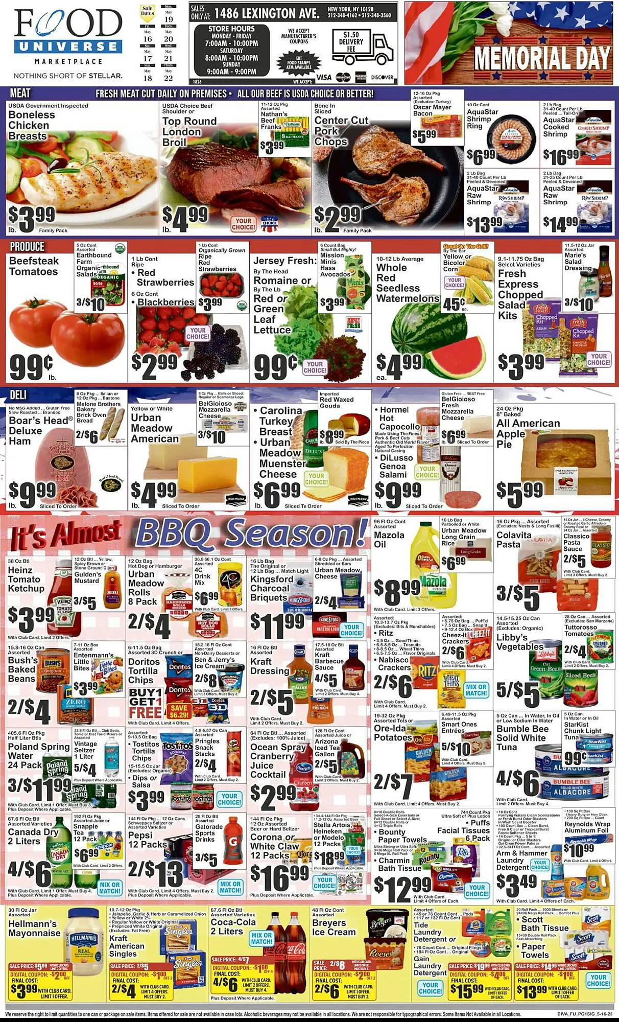 Weekly ad Food Universe Weekly Ad from May 16 to May 22 2025 - Page 1