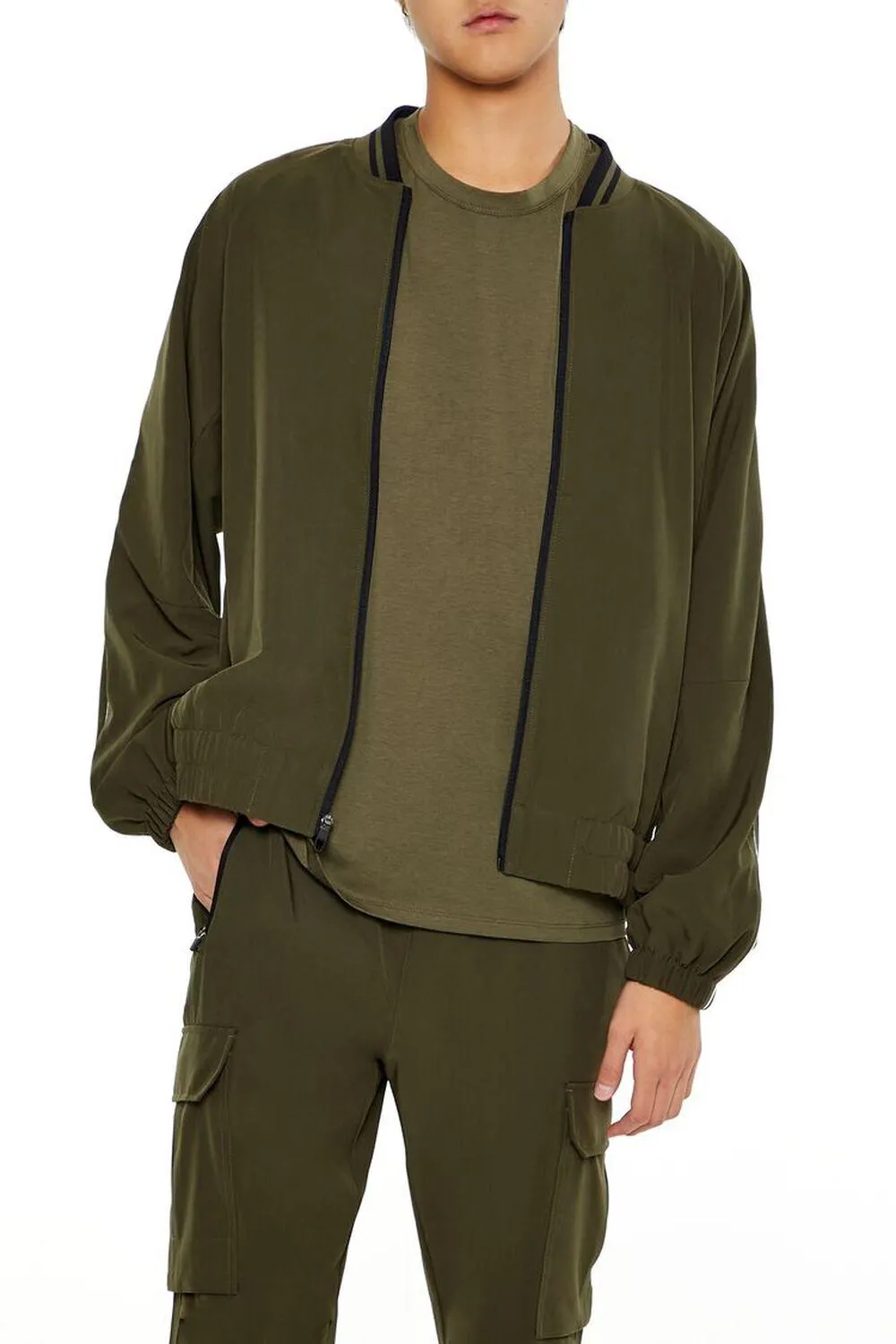 Varsity Zip-Up Bomber Jacket