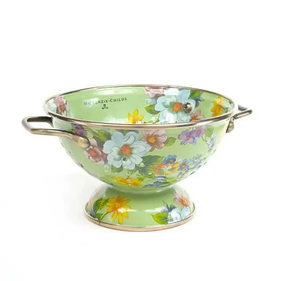Green Flower Market Small Colander
