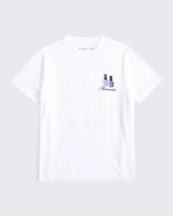 oversized imagery graphic logo tee
