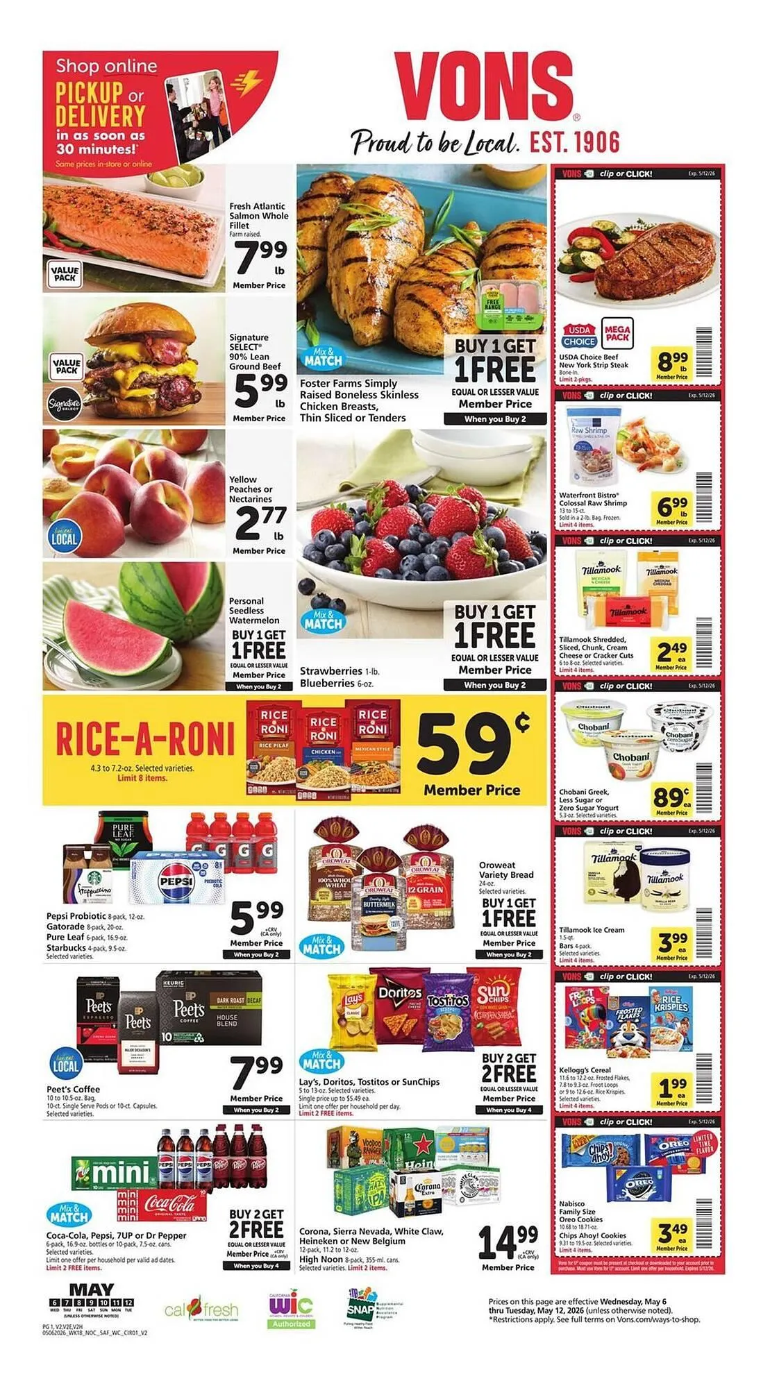 Weekly promotion Vons weekly ad spanning from May 6 to May 12 2026 - Page 3 for Catalogue 365