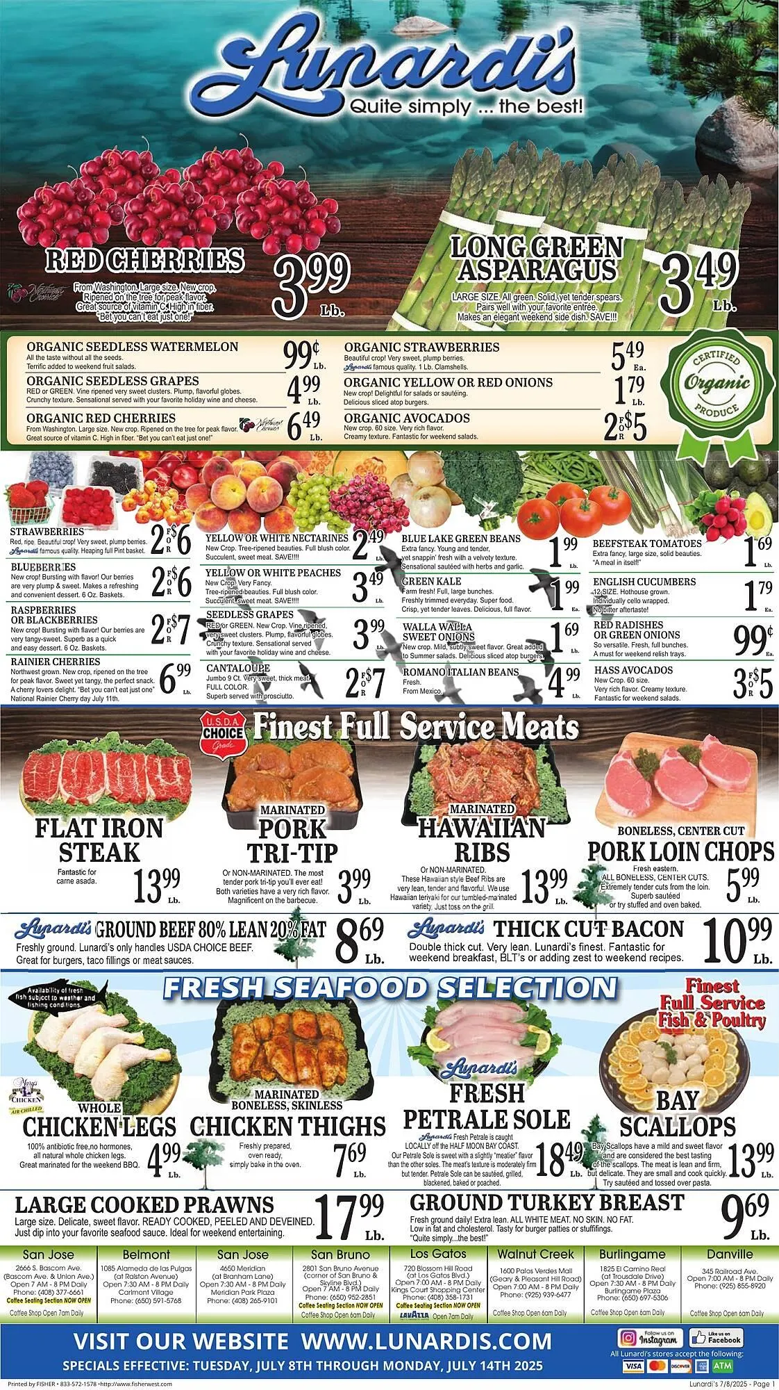 Weekly ad Lunardis Weekly Ad from July 8 to July 14 2025 - Page 1